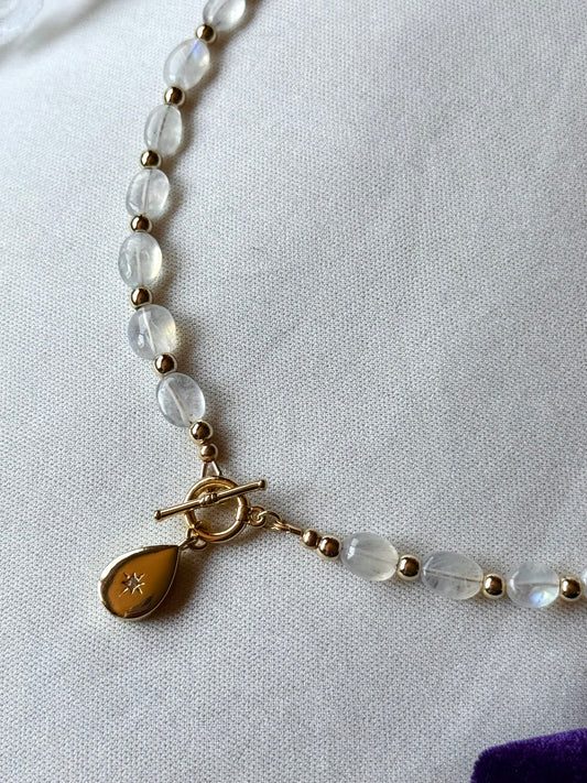 Moonstone Toggle Necklace