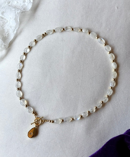 Moonstone Toggle Necklace