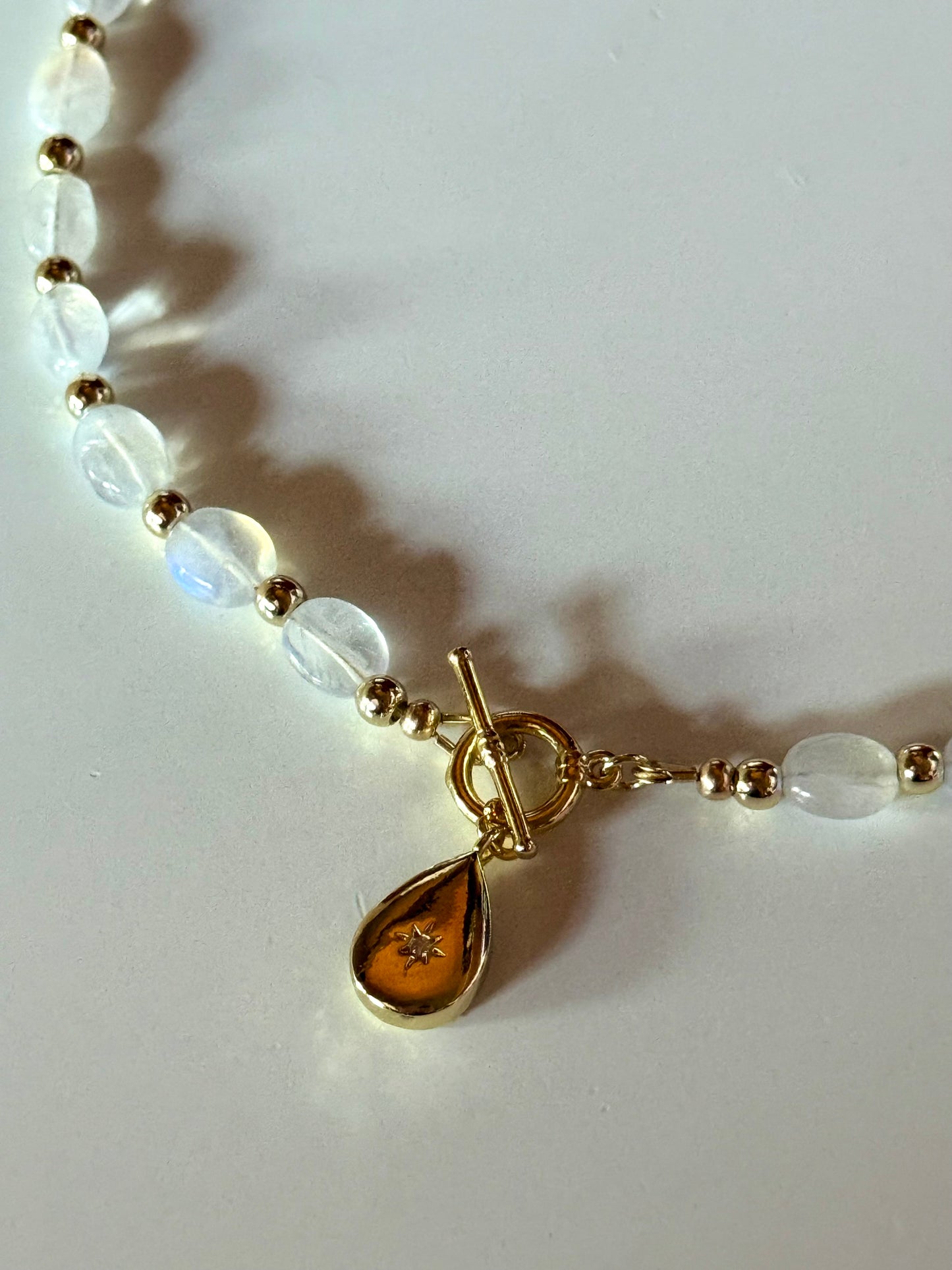 Moonstone Toggle Necklace