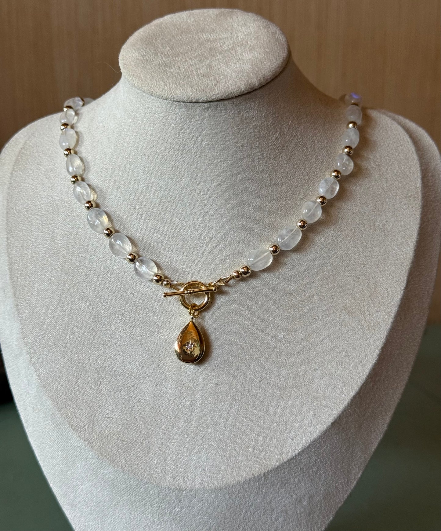 Moonstone Toggle Necklace